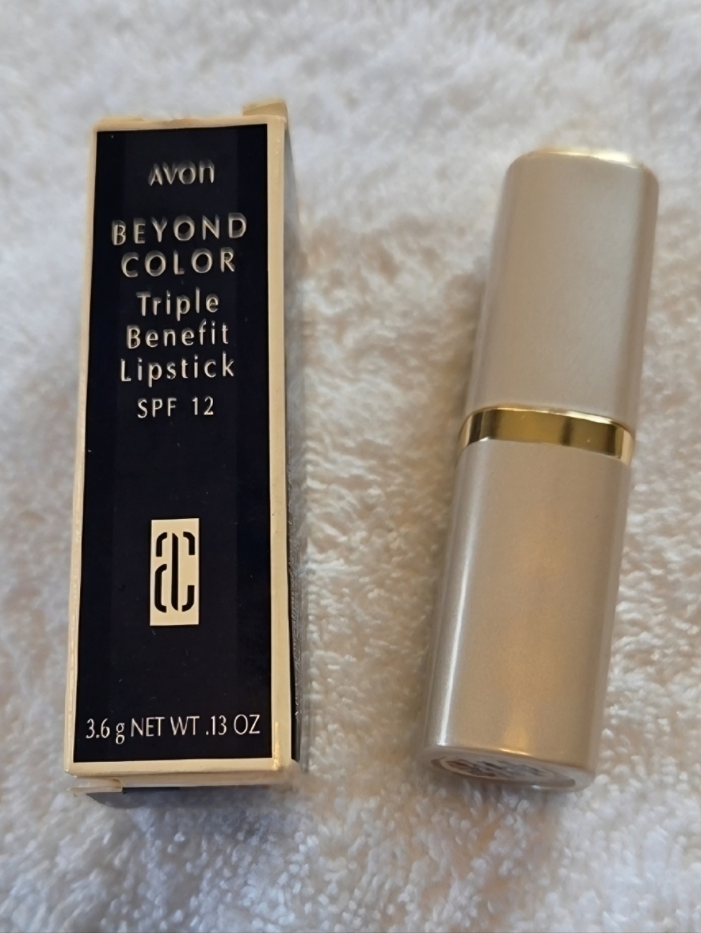 NEW in Box AVON Beyond Color Triple Benefit Lipstick SPF 12 Sun Protection; Twig